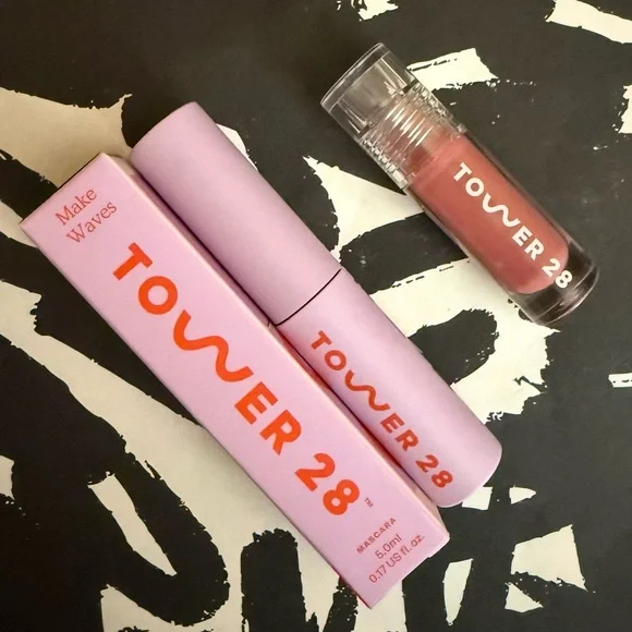 Tower 28 Beauty Mini Lashes and Lips Duo - MakeWaves Mascara & ShineOn Lip Jelly - Picture 16 of 16